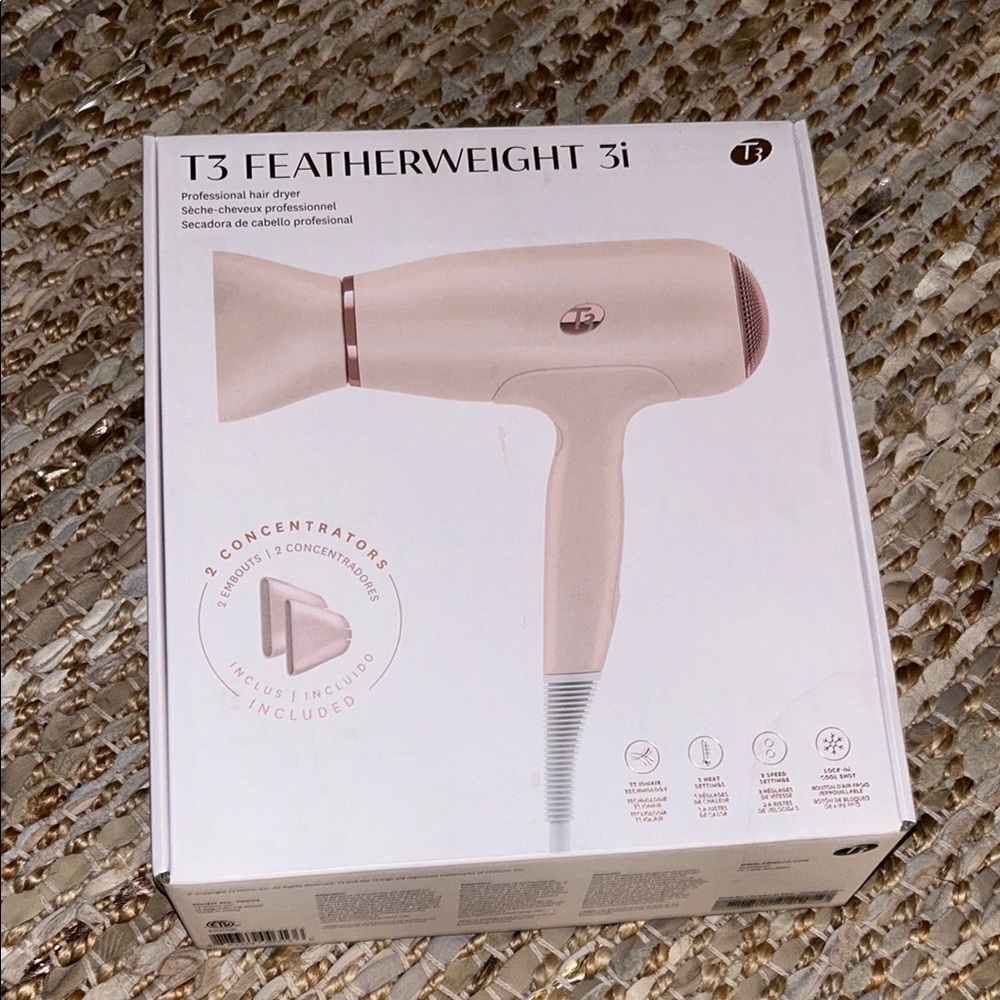t3 featherweight 3i HAIRDRYER in ROSEGOLD